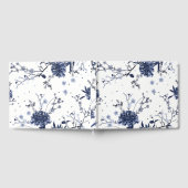 Blaue Blumen Gästebuch (Voll)