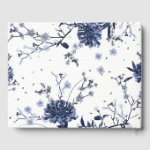 Blaue Blumen Gästebuch (Rückseite)