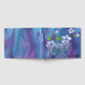 Blaue Blumen Gästebuch (Voll)