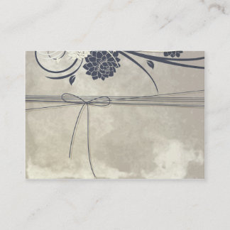 Blaue Blumen-Geschäfts-Karte Visitenkarte