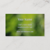 Blaue Blumen-Geschäfts-Karte Visitenkarte (Rückseite)