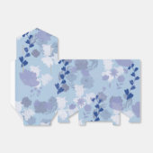Blaue Blumen Geschenkschachtel (Ungefaltet)