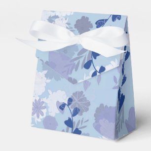 Blaue Blumen Geschenkschachtel