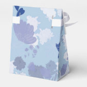 Blaue Blumen Geschenkschachtel (Rückseite)