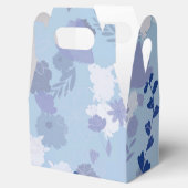Blaue Blumen Geschenkschachtel (Geöffnet)