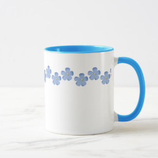 Blaue Blumen-Grenze Tasse