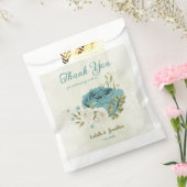 Blaue Blumen Grüne Hochzeit Geschenktütchen (Versiegelt)