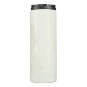 Blaue Blumen Grüne Hochzeit Thermosbecher (Rückseite)
