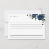 Blaue Blumen, Grünpflanzen, Brautparty (Rückseite)