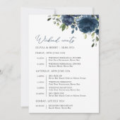 Blaue Blumen, Grünpflanzen, Hochzeitzeitzeitschrif (Vorderseite)