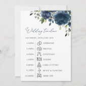 Blaue Blumen, Grünpflanzen, Hochzeitzeitzeitschrif (Rückseite)