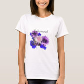 Blaue Blumen, Hallo Sommer! T-Shirt (Vorderseite)