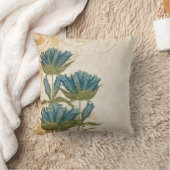 Blaue Blumen Hochzeit Kissen (Decke)