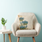Blaue Blumen Hochzeit Kissen (Stuhl )