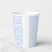 Blaue Blumen-Hochzeitsdusche-Papierbecher Pappbecher (Links)