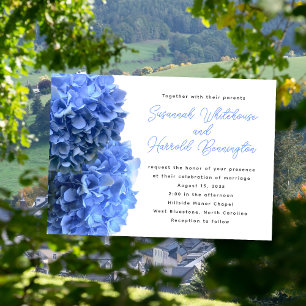 Blaue Blumen Hochzeitseinladungen Einladung
