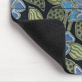 Blaue Blumen im Jugendstil von Grasset - Mousepad (Ecke)