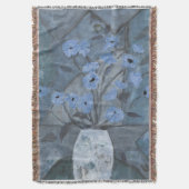 BLAUE BLUMEN im VASE Decke (Vorderseite Vertikal)