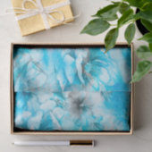 Blaue Blumen im Wasser Seidenpapier (Geschenk)