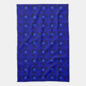 Blaue Blumen in 3D , Artdeco Geschirrtuch (Vertikal)