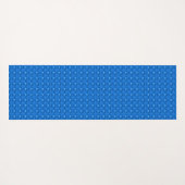 Blaue Blumen in 3D , Artdeco Yogamatte (Rückseite (Horizontal))