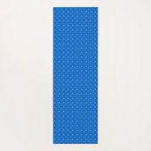 Blaue Blumen in 3D , Artdeco Yogamatte (Rückseite)