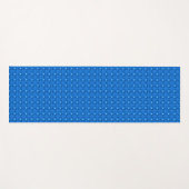 Blaue Blumen in 3D , Artdeco Yogamatte (Vorderseite (Horizontal))