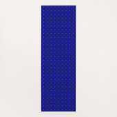 Blaue Blumen in 3D , Artdeco Yogamatte (Rückseite)