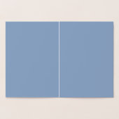 Blaue Blumen in einer Vase-Mitteilungskarten Folienkarte (Innenseite)