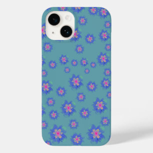 blaue Blumen iPhone 14 Hülle