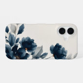Blaue Blumen iPhone 16 Hülle (Rückseite (Horizontal))