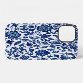 Blaue Blumen iPhone Hülle (Rückseite (Horizontal))
