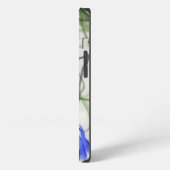 Blaue Blumen iPhone Hülle (Linke Seite)
