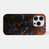 Blaue Blumen iPhone Hülle (Rückseite (Horizontal))
