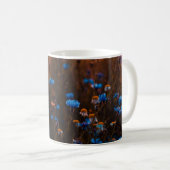 Blaue Blumen Kaffeetasse (VorderseiteRechts)