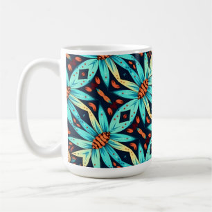 Blaue Blumen Kaffeetasse