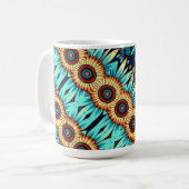 Blaue Blumen Kaffeetasse (Vorderseite Links)