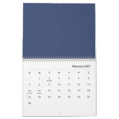 Blaue Blumen Kalender (Feb 2027)