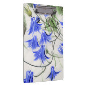 Blaue Blumen Klemmbrett (Rechts)