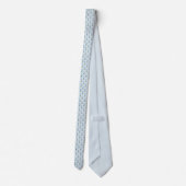 Blaue Blumen Krawatte (Rückseite)