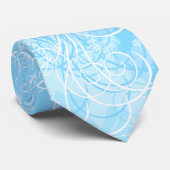 blaue Blumen Krawatte (Gerollt)