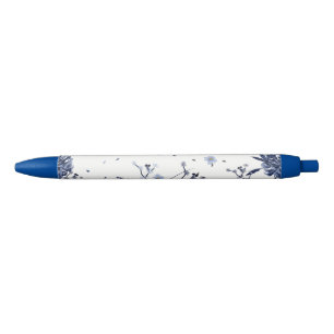 Blaue Blumen Kugelschreiber