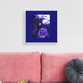Blaue Blumen Leinwanddruck (Insitu (Wohnzimmer))