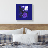 Blaue Blumen Leinwanddruck (Insitu (Schlafzimmer))