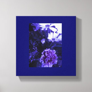 Blaue Blumen Leinwanddruck