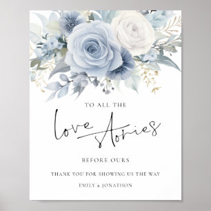 Blaue Blumen Liebesgeschichten Vor Unserer Hochzei Poster