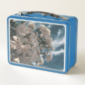 Blaue Blumen Lunchbox (Rückseite)