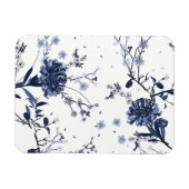 Blaue Blumen Magnet (Horizontal)