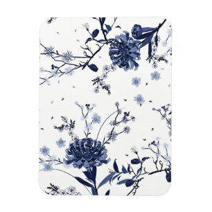 Blaue Blumen Magnet