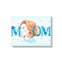 Blaue Blumen-Mama